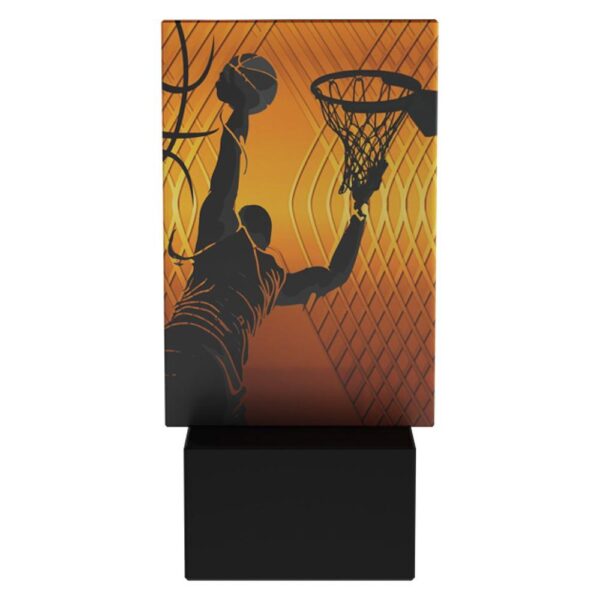 Statuetka szklana AG1-12/BAS — Koszykówka — 12 cm