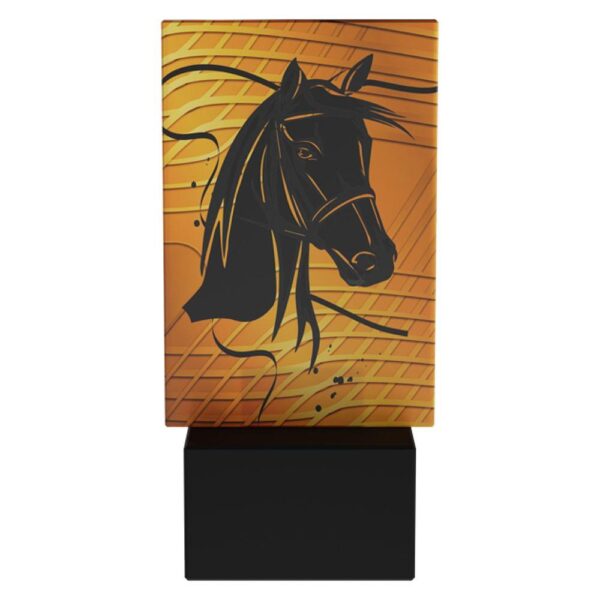 Statuetka szklana AG1-12/HOR — Jeździectwo — 12 cm