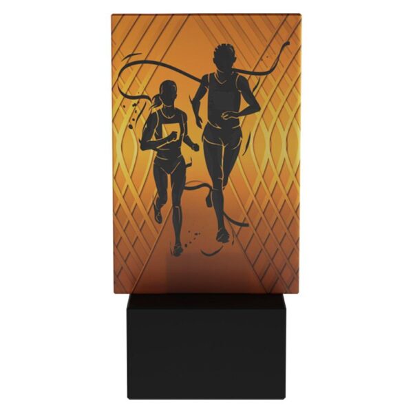 Statuetka szklana AG1-12/RUN — Biegi — 12 cm