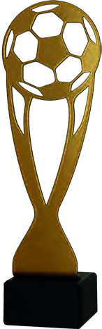 Statuetka metalowa ML-SOC1 — Piłka nożna — 21 cm
