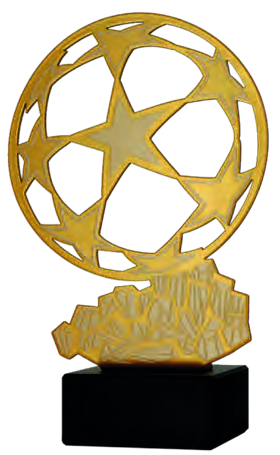 Statuetka metalowa MLV-SOC2 — Piłka nożna — 25,5 cm