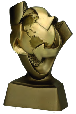 Statuetka RP4020 — Ziemia i recykling — 10 cm