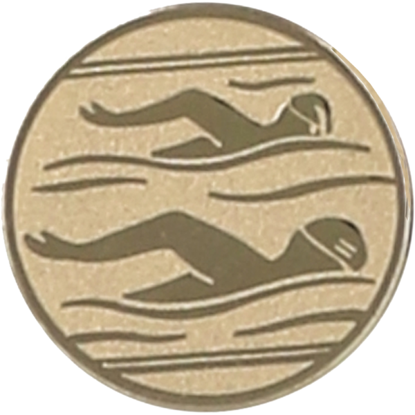 Emblemat aluminiowy A10 — Pływanie