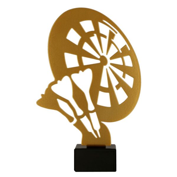 Statuetka metalowa ML-DAR2 — Tarcza i lotki — 21 cm