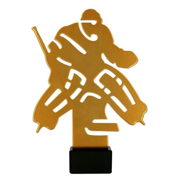 Statuetka metalowa ML-HOC2 — Bramkarz hokejowy — 21 cm