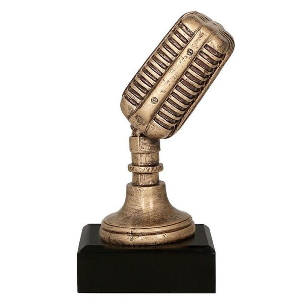 Statuetka RFST2079/BR — Mikrofon retro