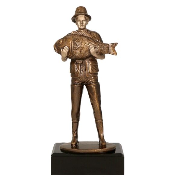 Statuetka RFXR175/BR — Wędkarz z rybą
