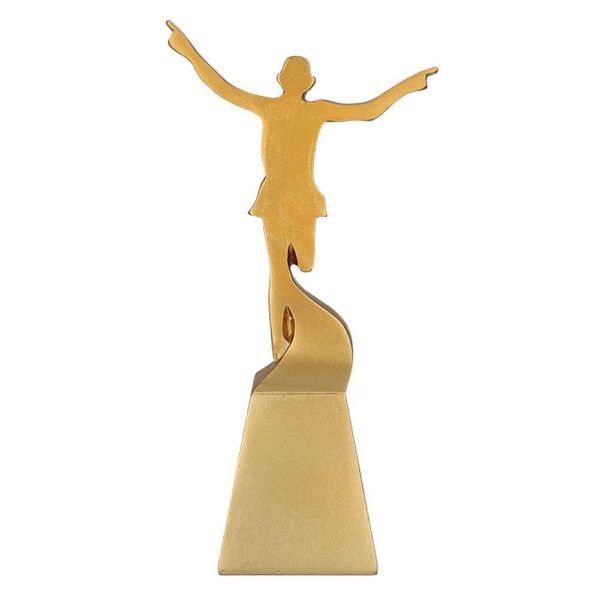 Statuetka RP5013-23/G — Finiszujący biegacz