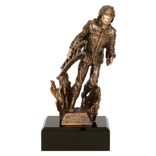 Statuetka RTYR3768/BR — Strażak z drabiną