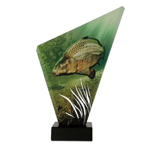 Statuetka szklana TG1/FIS3/BK — Wędkarstwo