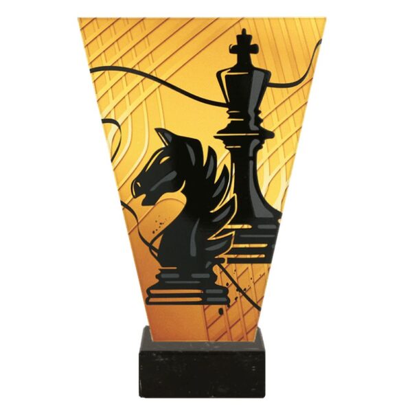 Statuetka szklana VL1/CHE/BK — Figury szachowe