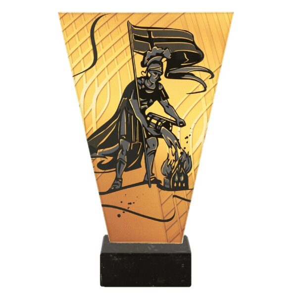 Statuetka szklana VL1/FIR/BK — Patron strażaków