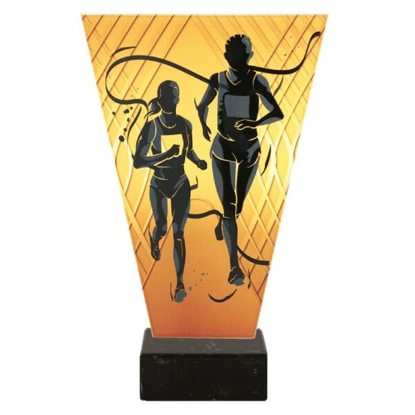 Statuetka szklana VL1/RUN/BK — Biegacze